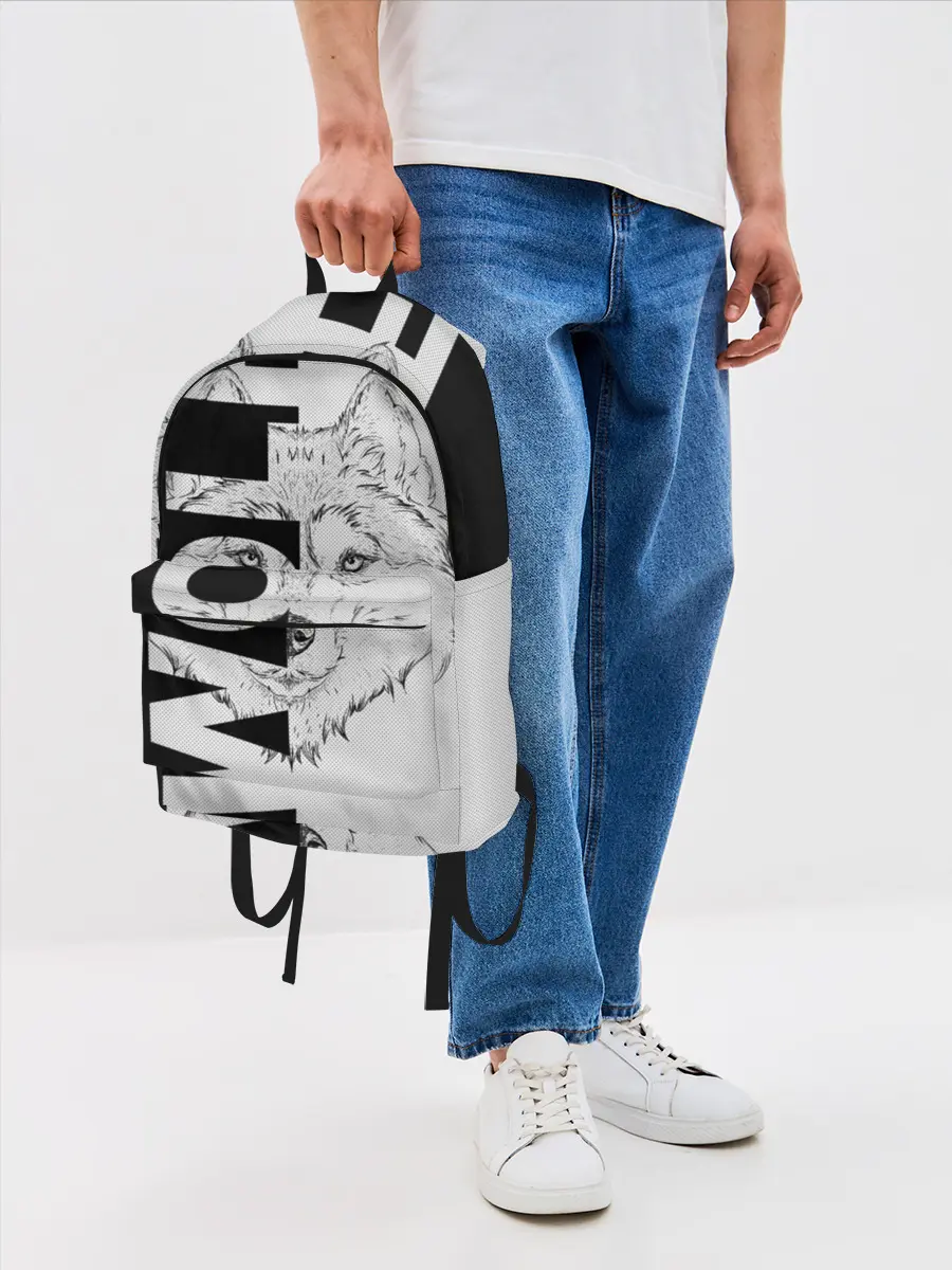 Рюкзак джинсовый / Wolf