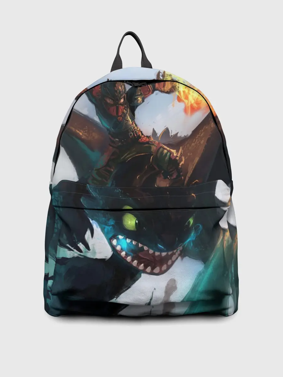 Рюкзак джинсовый / как приручить дракона