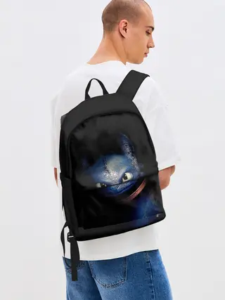 Рюкзак джинсовый / как приручить дракона