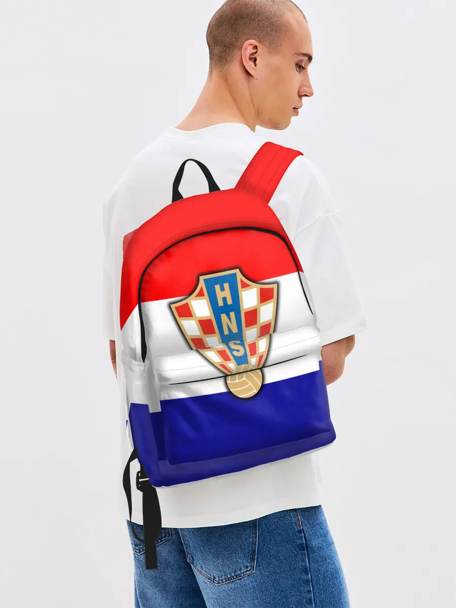 Рюкзак джинсовый / Сборная Хорватии флаг