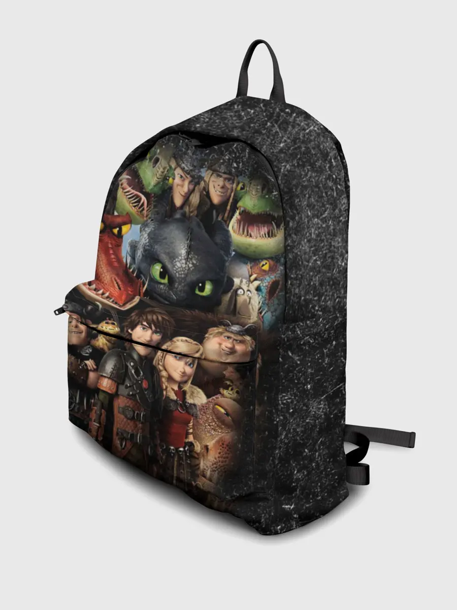 Рюкзак джинсовый / Как приручить дракона