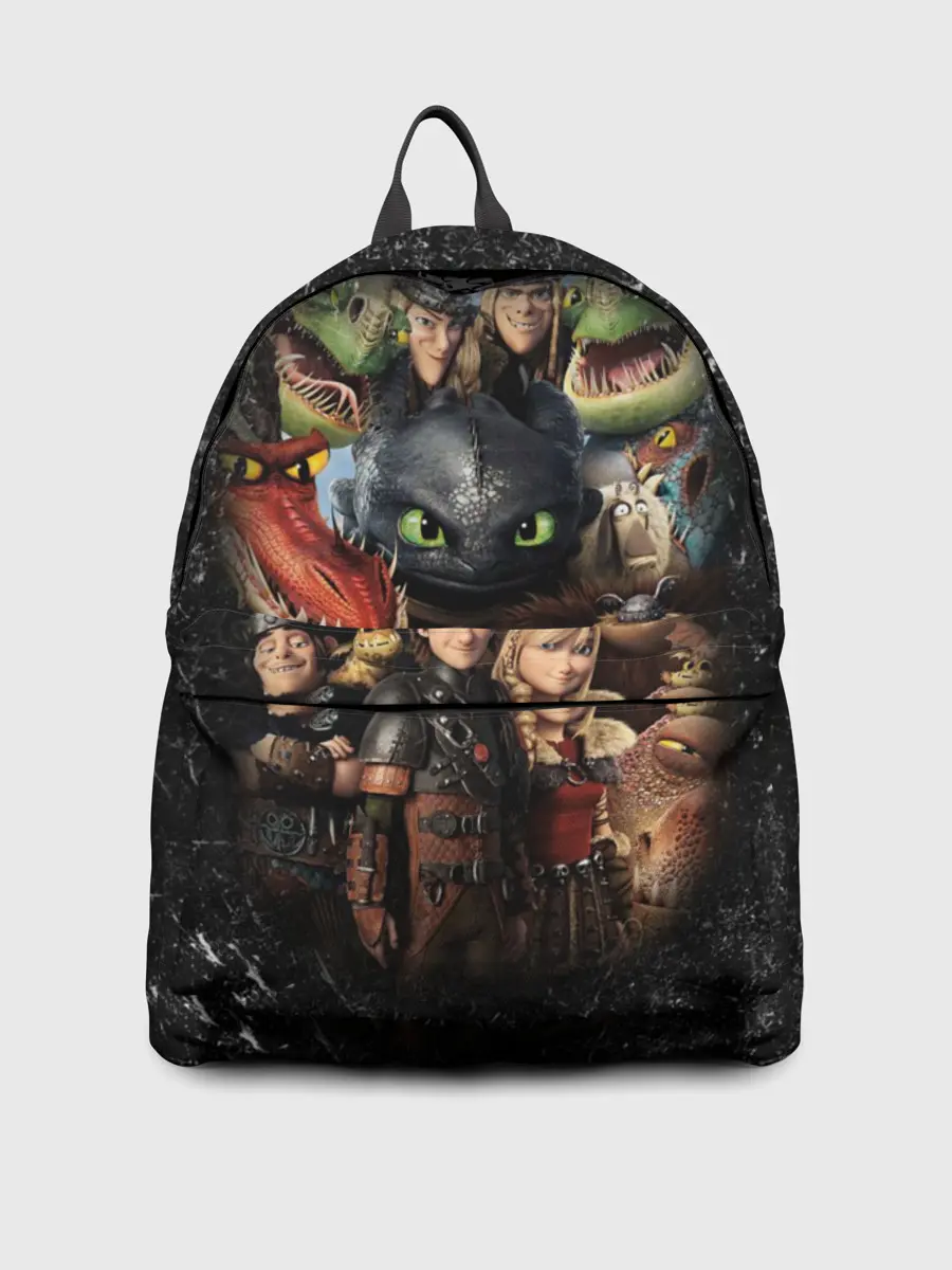 Рюкзак джинсовый / Как приручить дракона