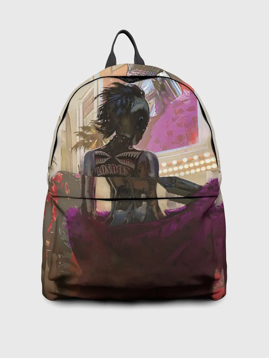 Рюкзак джинсовый / Lady. Cyberpunk 2077