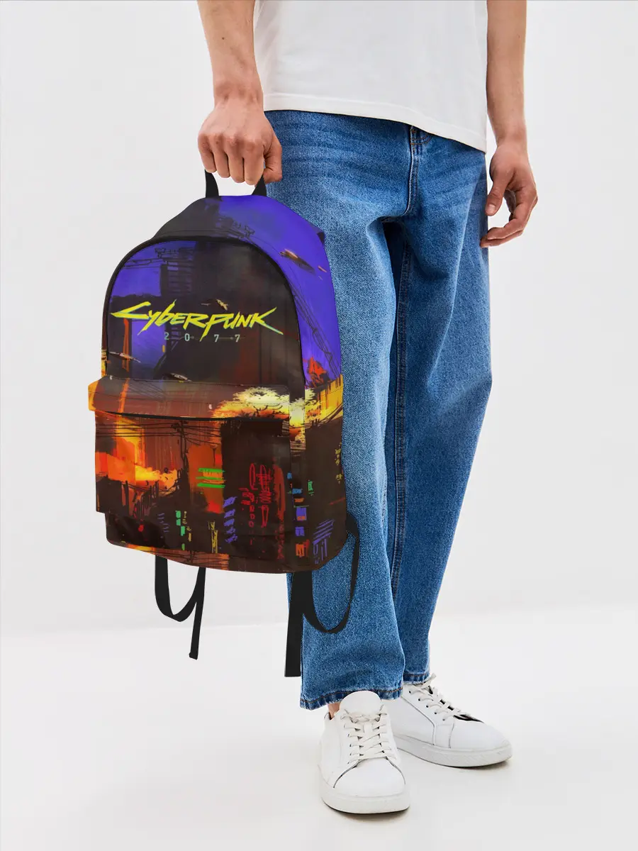 Рюкзак джинсовый / Cyber Punk 2077