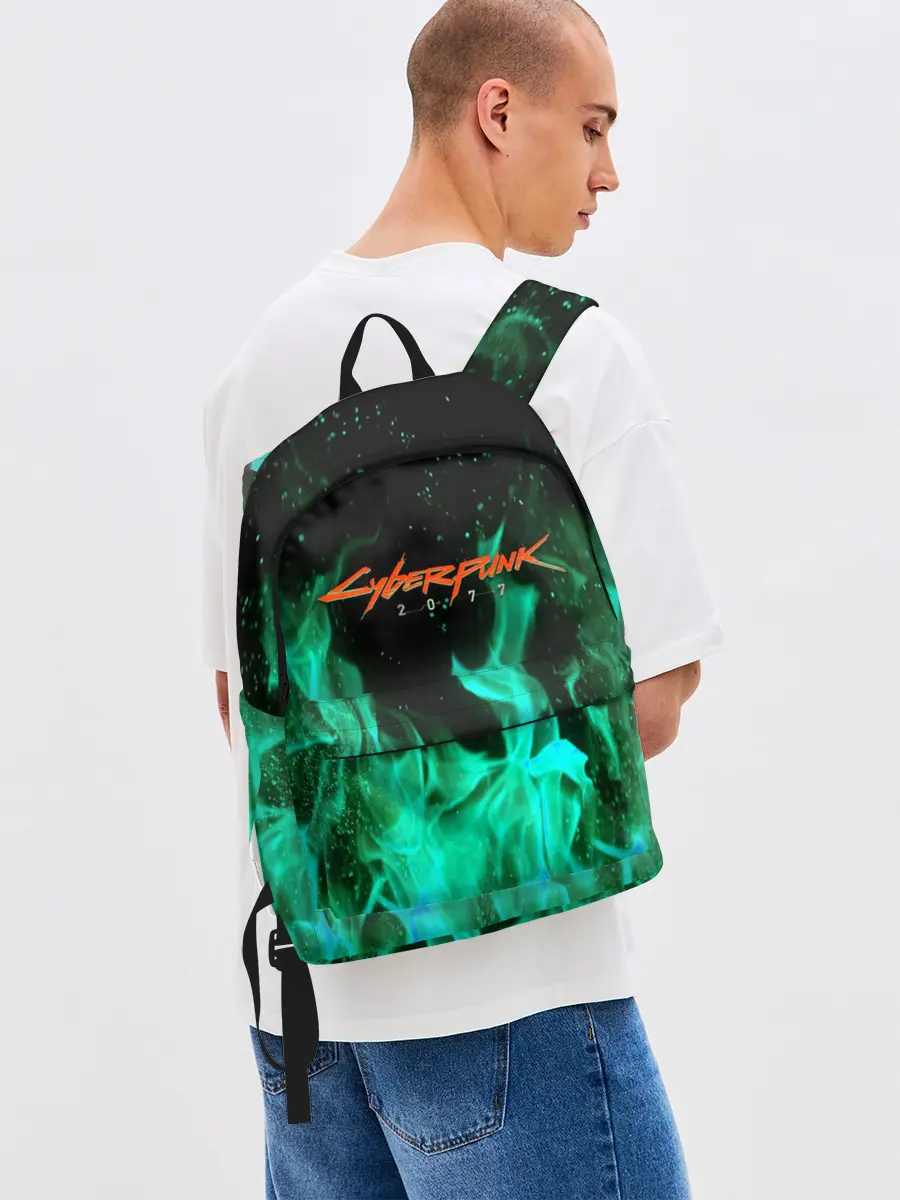 Рюкзак джинсовый / CYBERPUNK 2077 | КИБЕРПАНК 2077