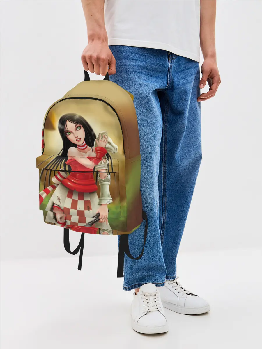 Рюкзак джинсовый / Алиса: безумие возвращается