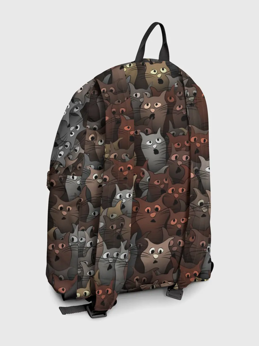 Рюкзак джинсовый / Глупые коты