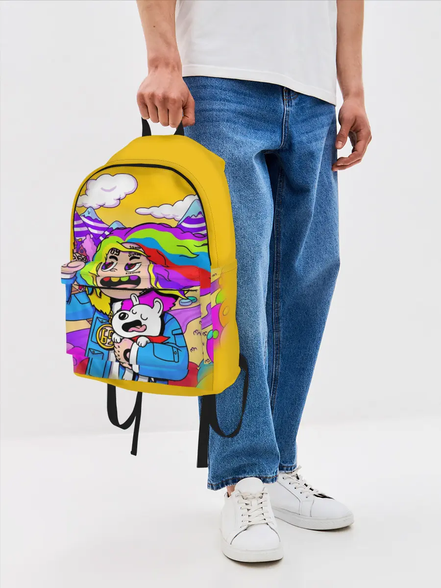 Рюкзак джинсовый / 69 rainbow