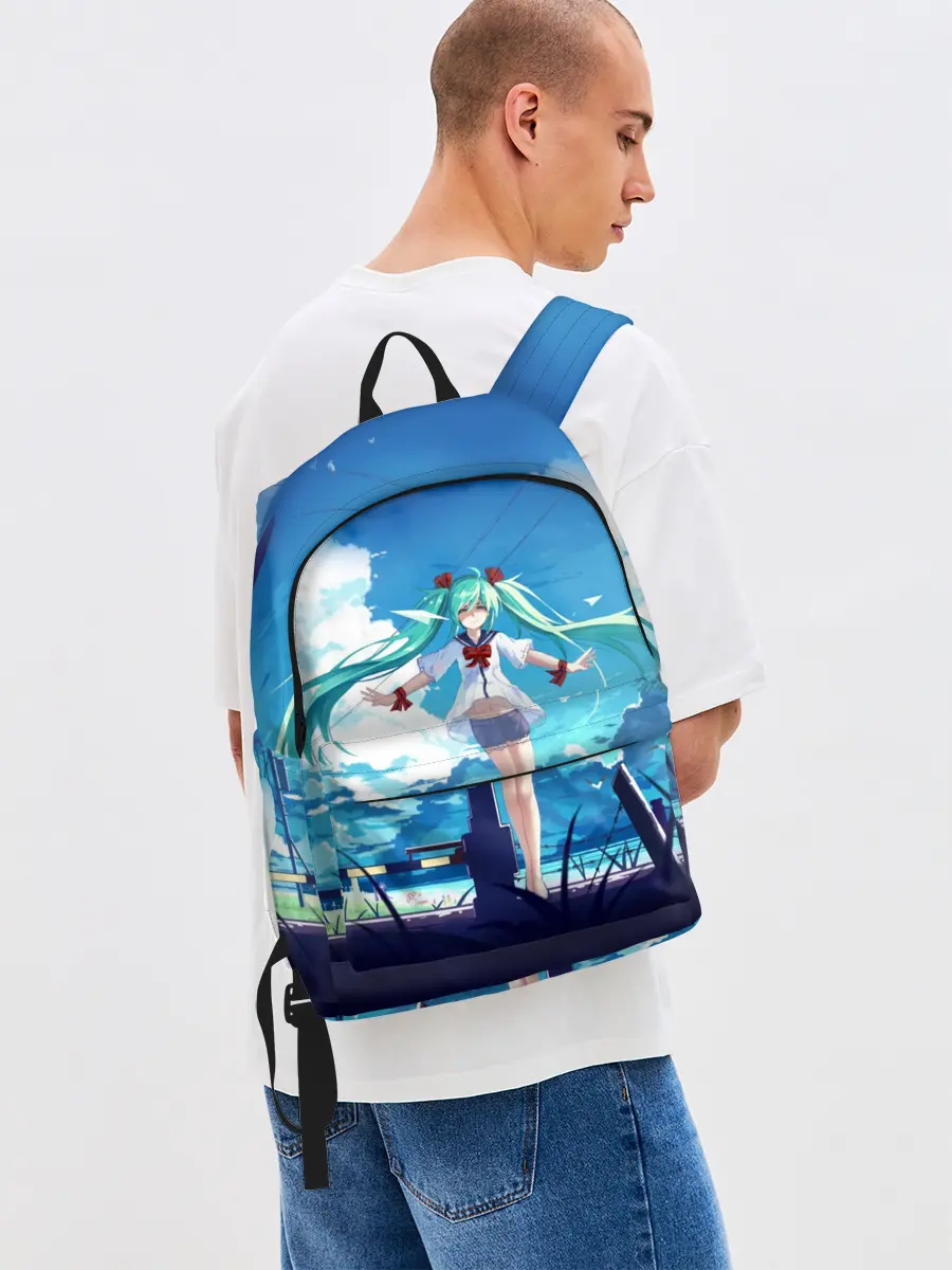 Рюкзак джинсовый / Хацунэ Мику под летним небом