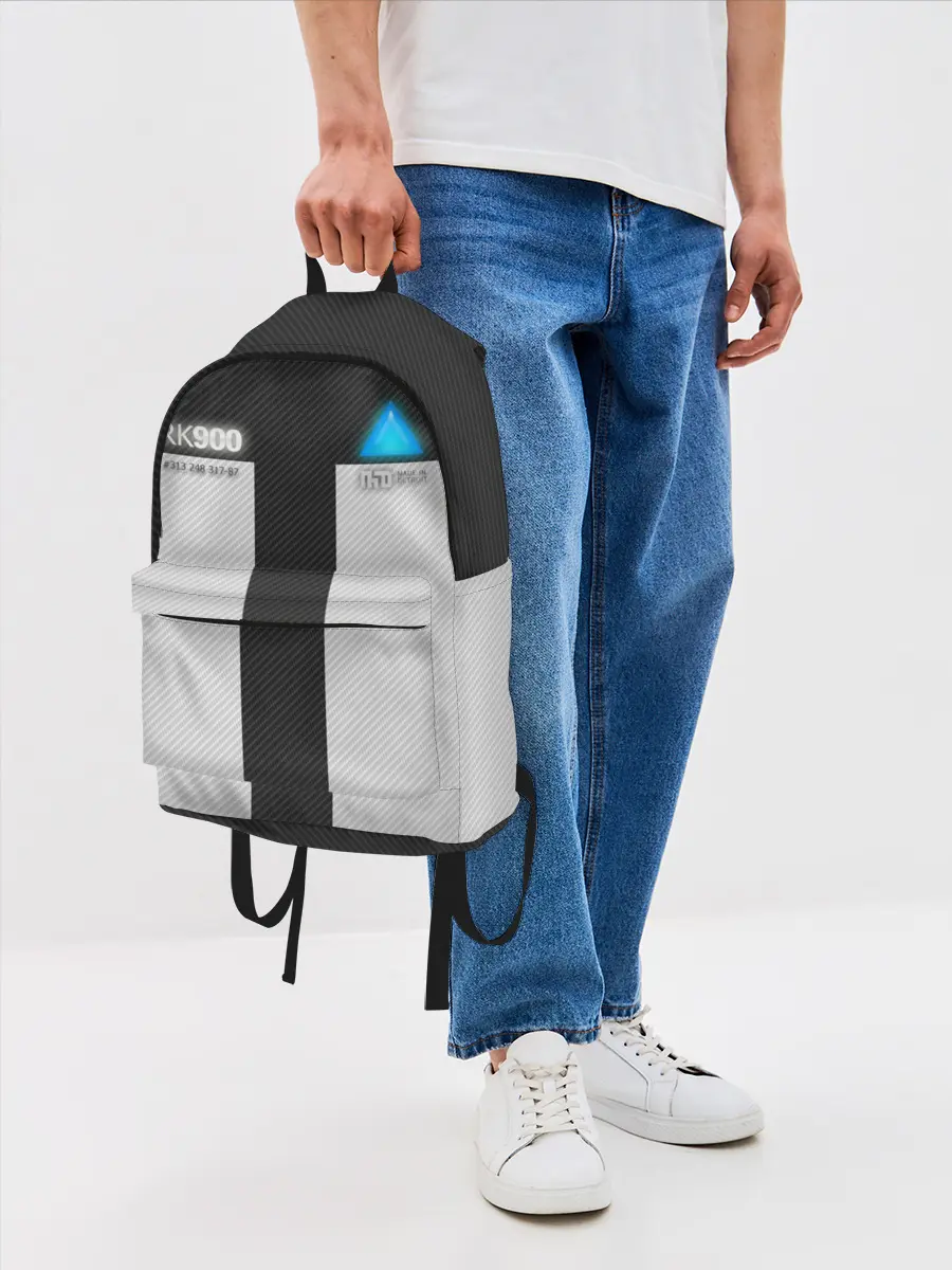 Рюкзак джинсовый / Connor Detroit: Become Human.