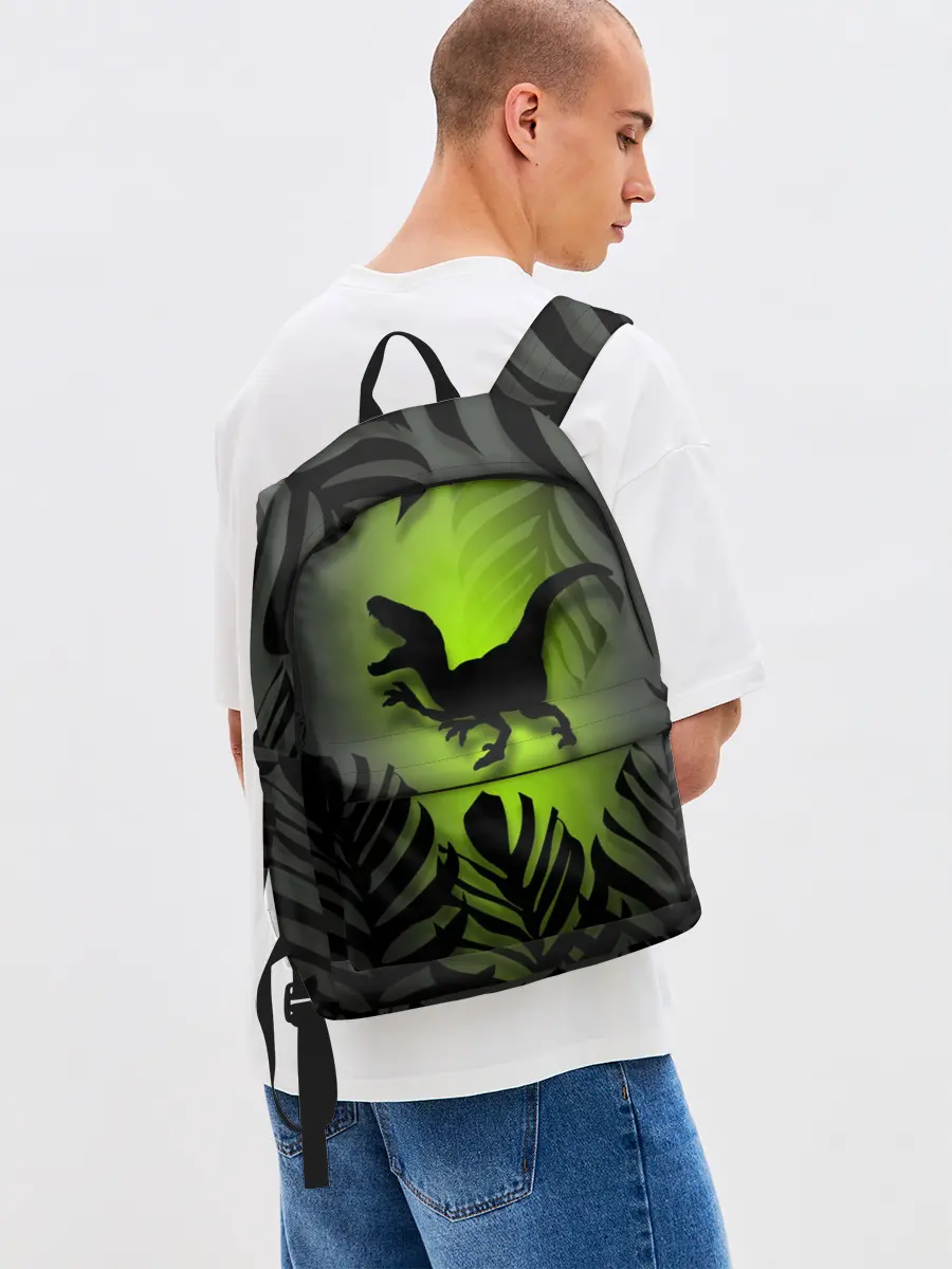 Рюкзак джинсовый / Велоцераптор