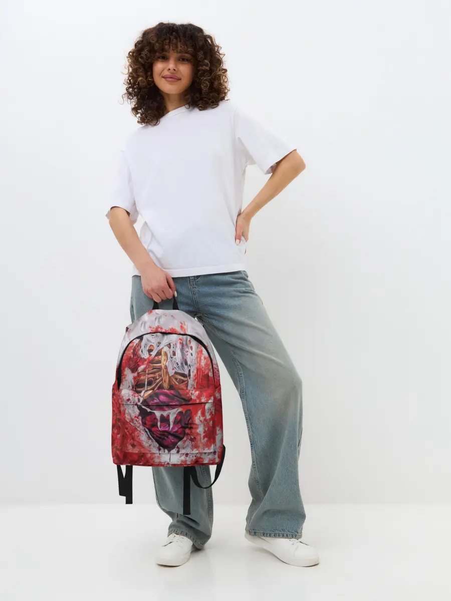 Рюкзак джинсовый / Кровь