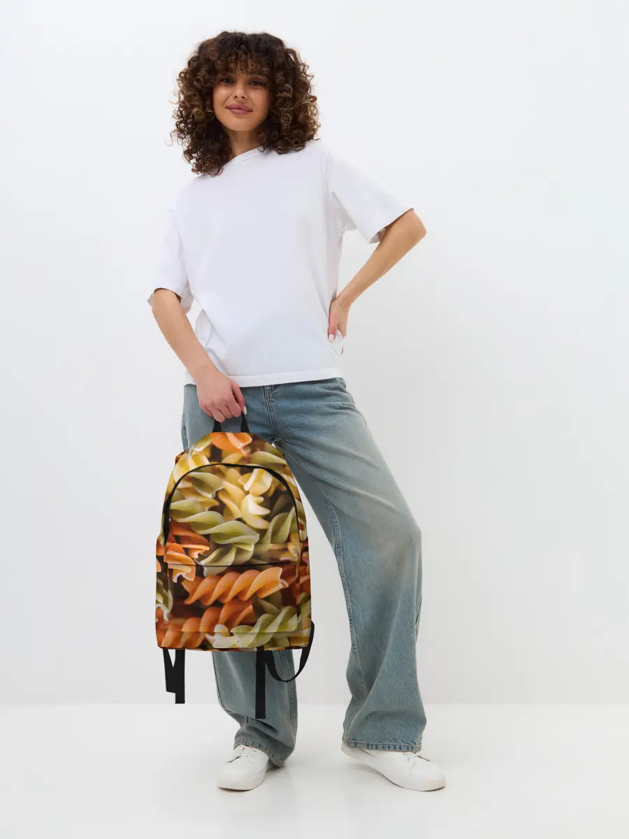 Рюкзак джинсовый / Макароны Спиральки