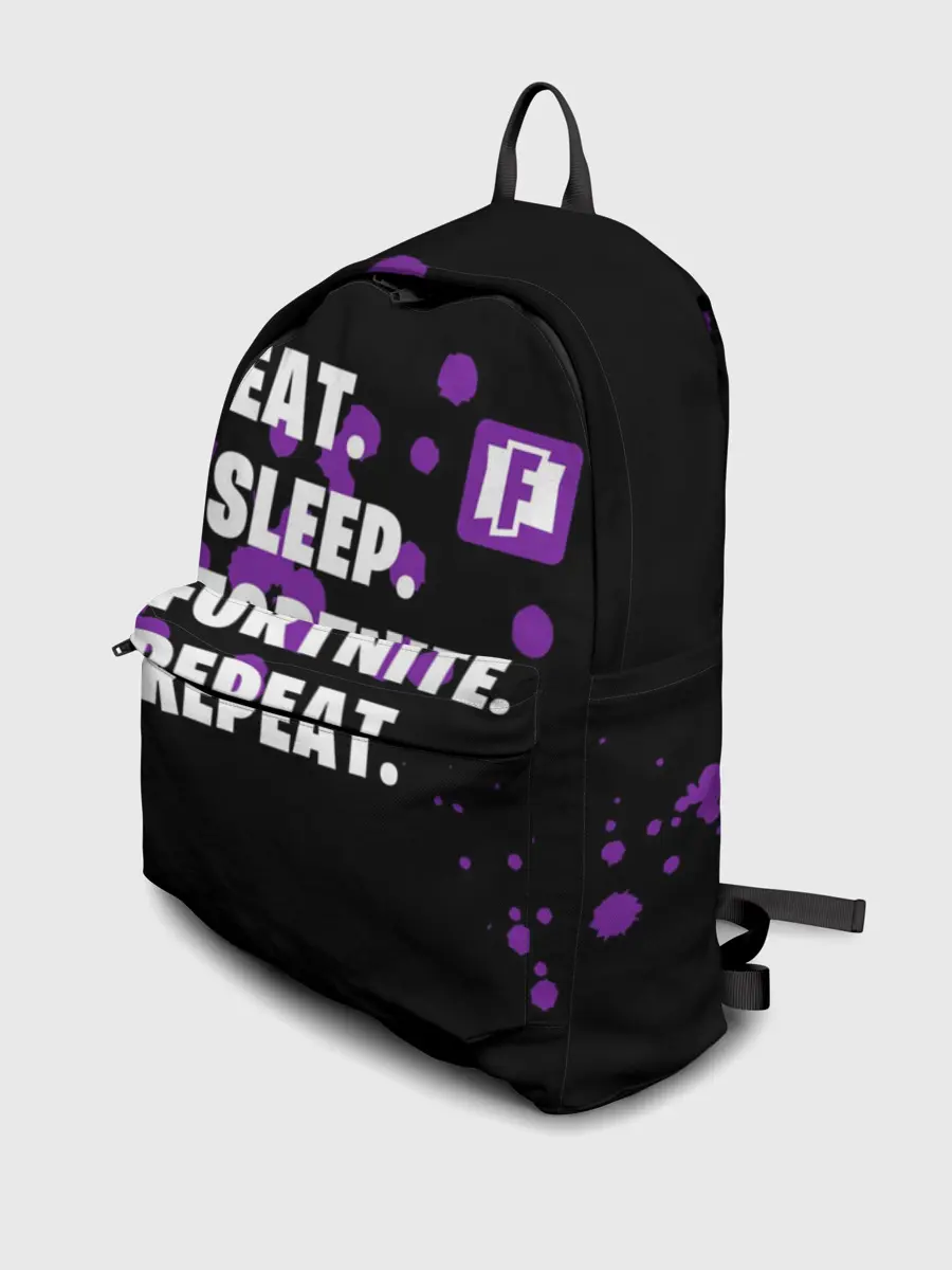 Рюкзак джинсовый / Eat Sleep Fortnite Repeat