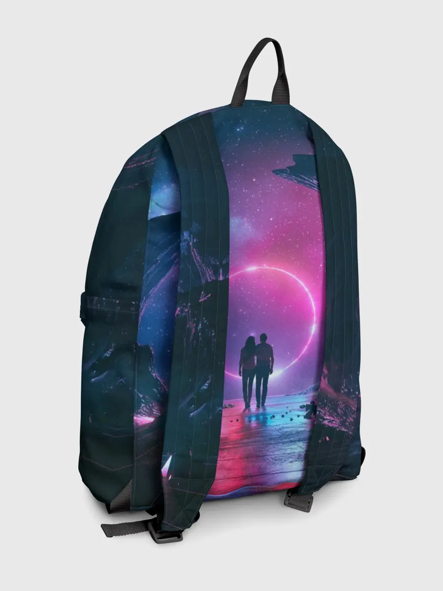 Рюкзак джинсовый / Любовь в космосе