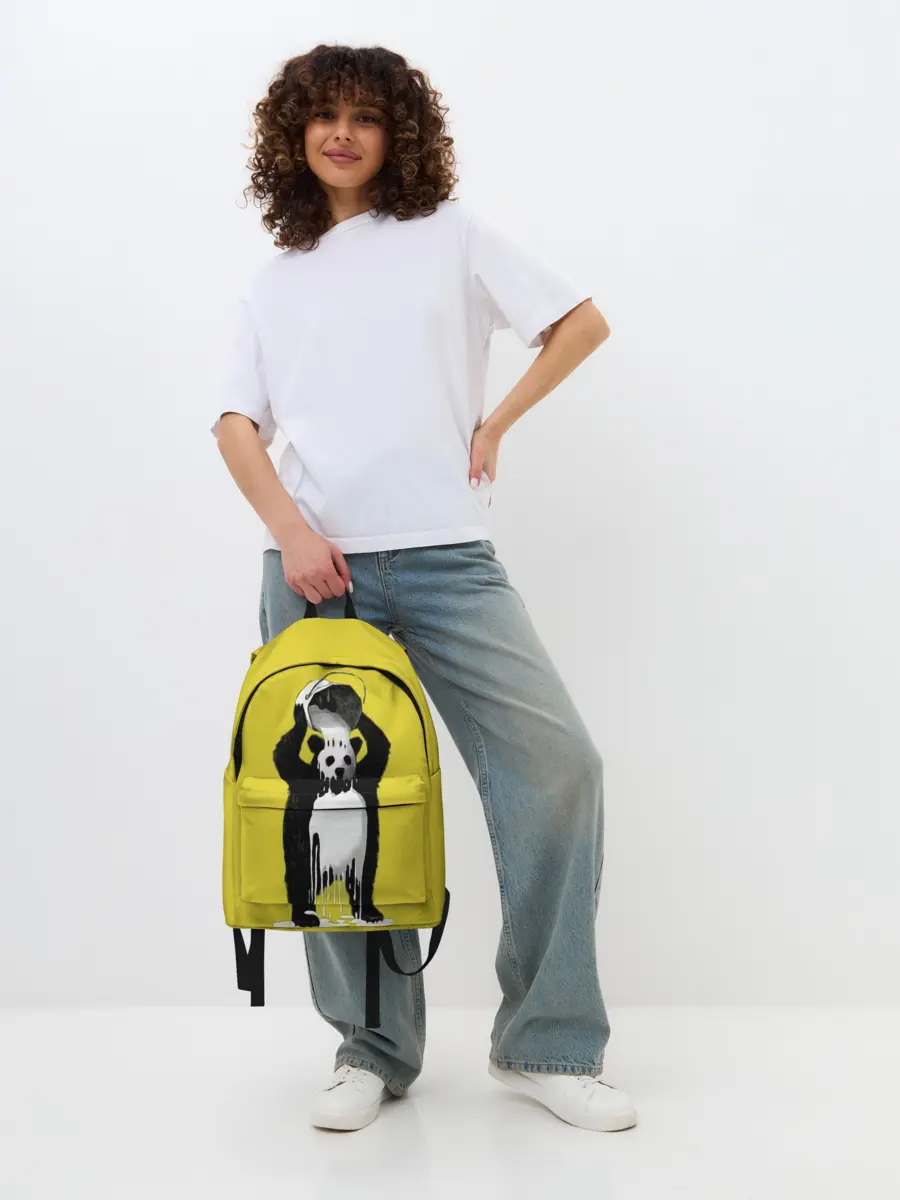 Рюкзак джинсовый / панда