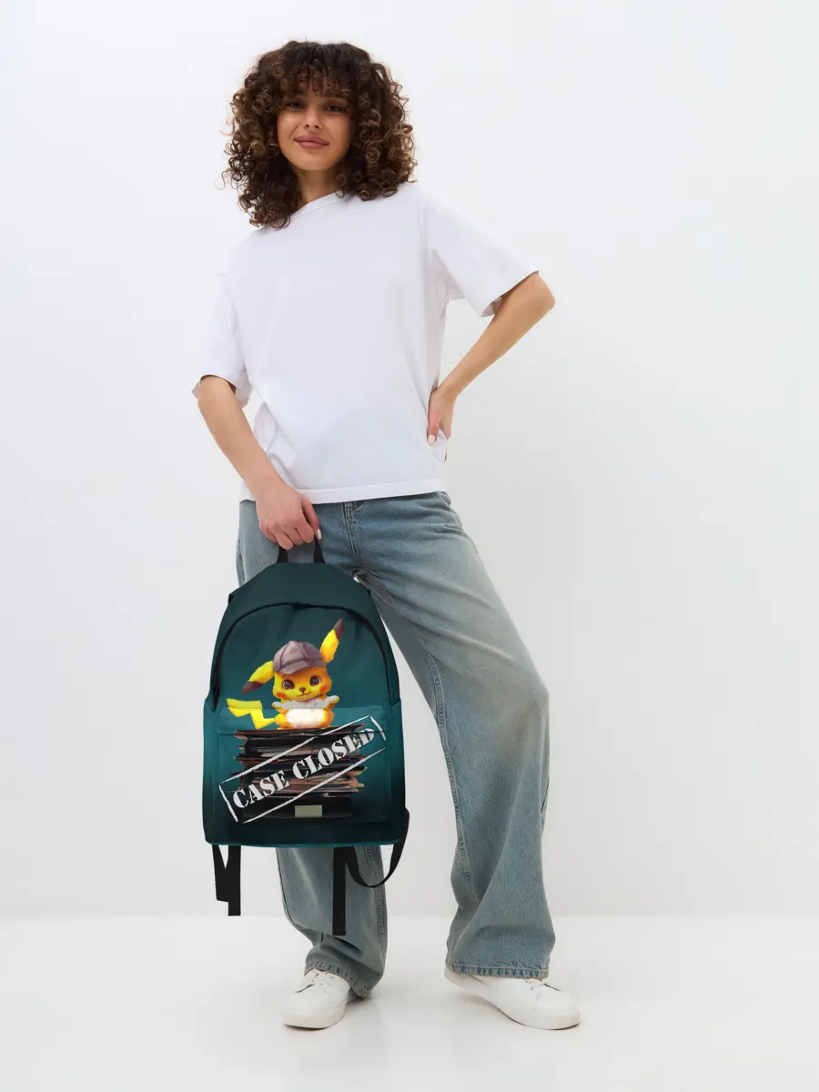 Рюкзак джинсовый / Дело закрыто покемоном