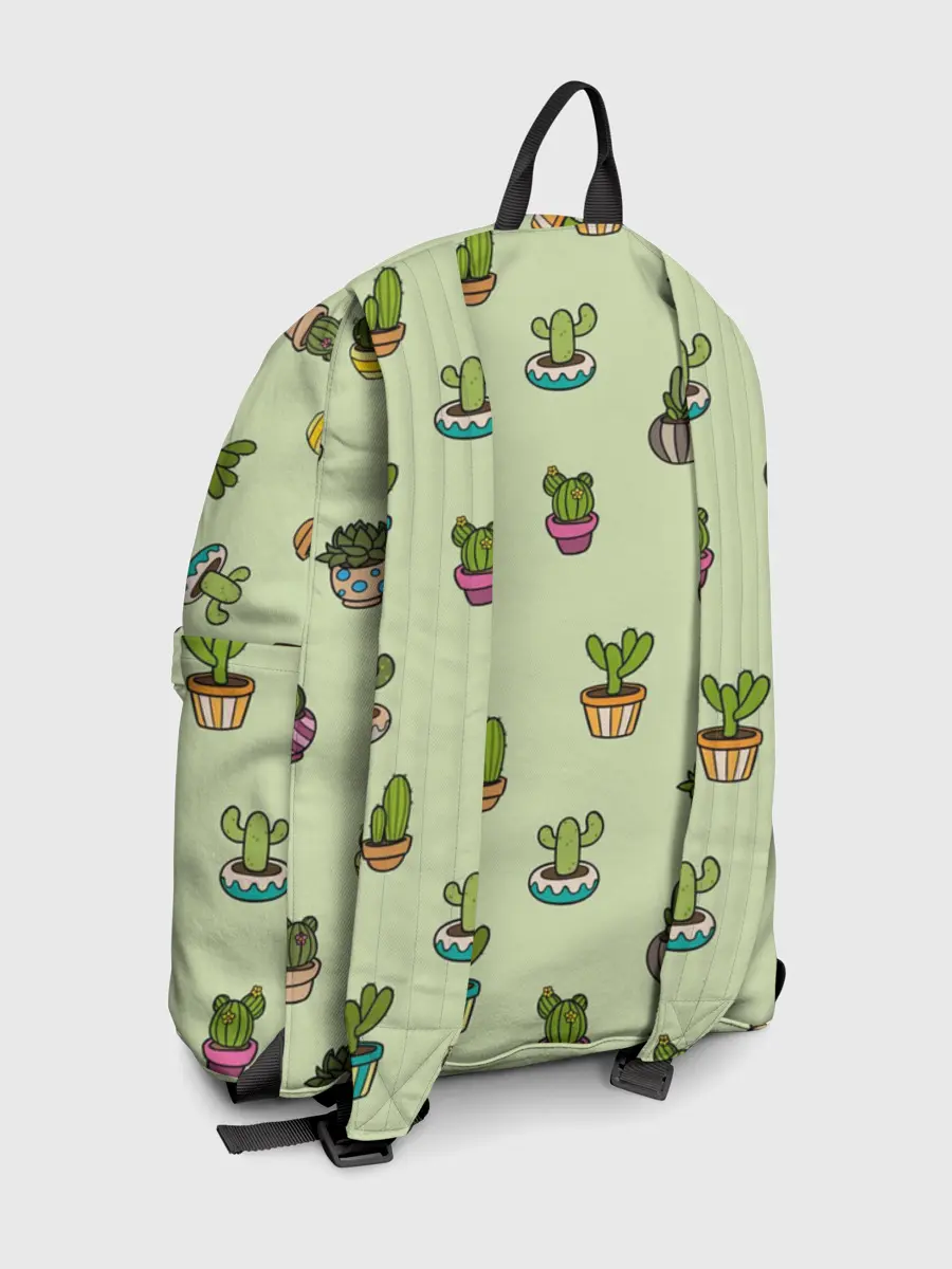 Рюкзак джинсовый / Веселый кактус