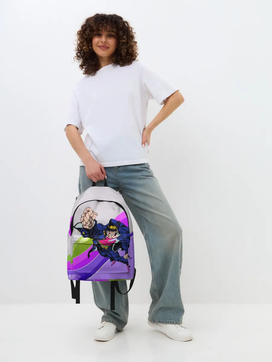 Рюкзак джинсовый / Jojo Jotaro