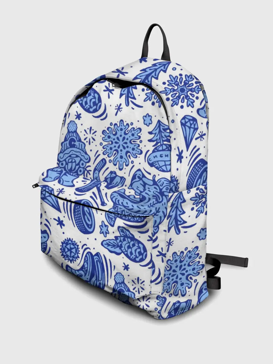 Рюкзак джинсовый / Сибирская гжель