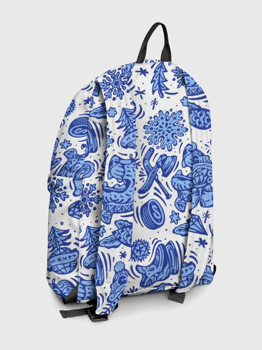 Рюкзак джинсовый / Сибирская гжель