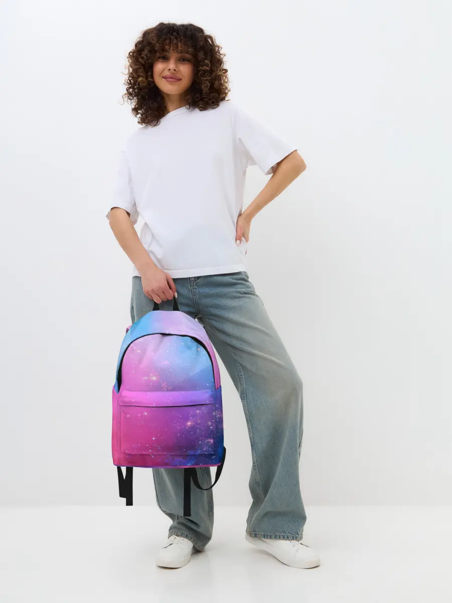 Рюкзак джинсовый / Абстракция Блеск Градиент