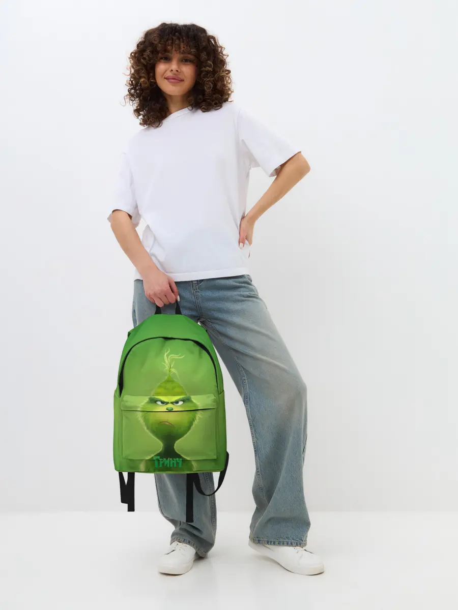 Рюкзак джинсовый / Гринч