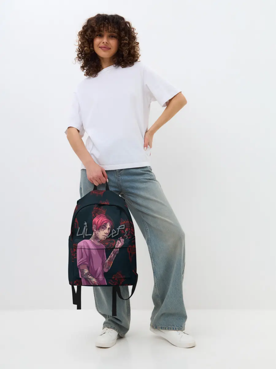 Рюкзак джинсовый / Лил Пип