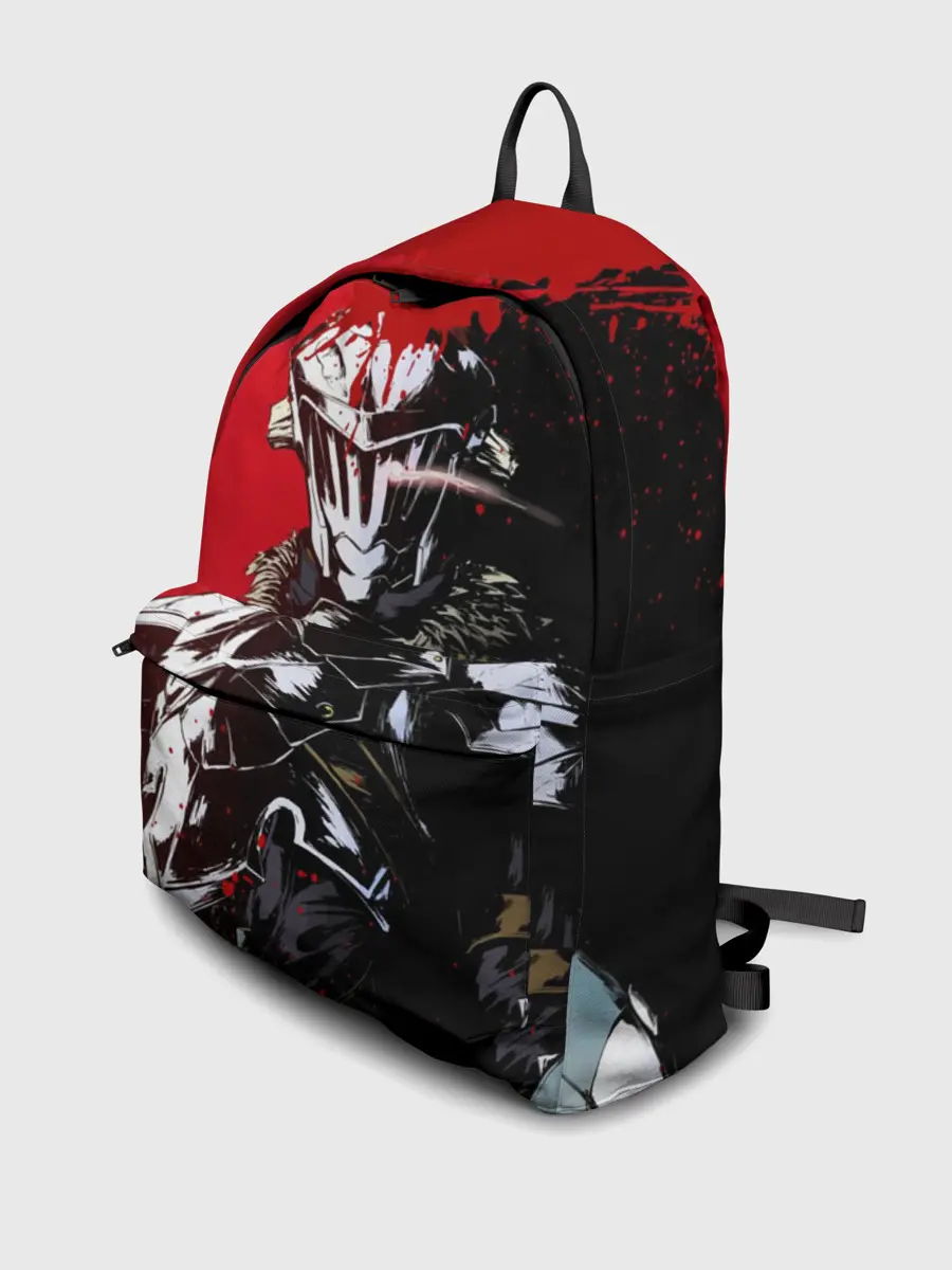 Рюкзак джинсовый / Goblin Slayer red and black