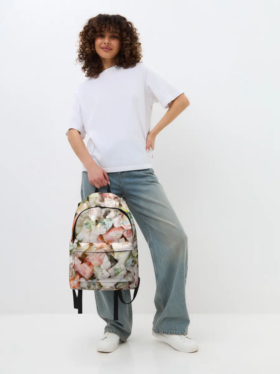 Рюкзак джинсовый / Оливье