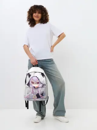 Рюкзак джинсовый / Няшная тян