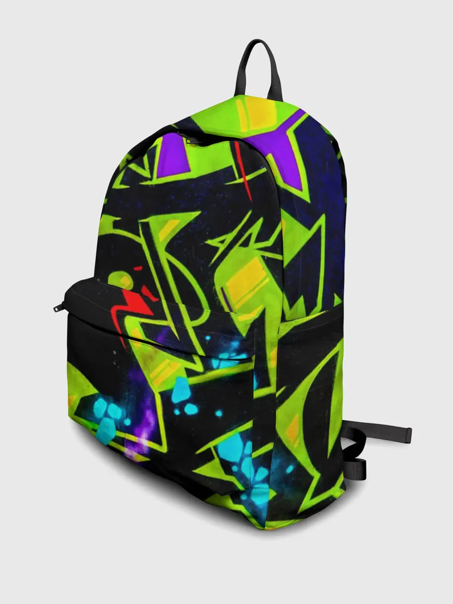Рюкзак джинсовый / Кислотное Граффити