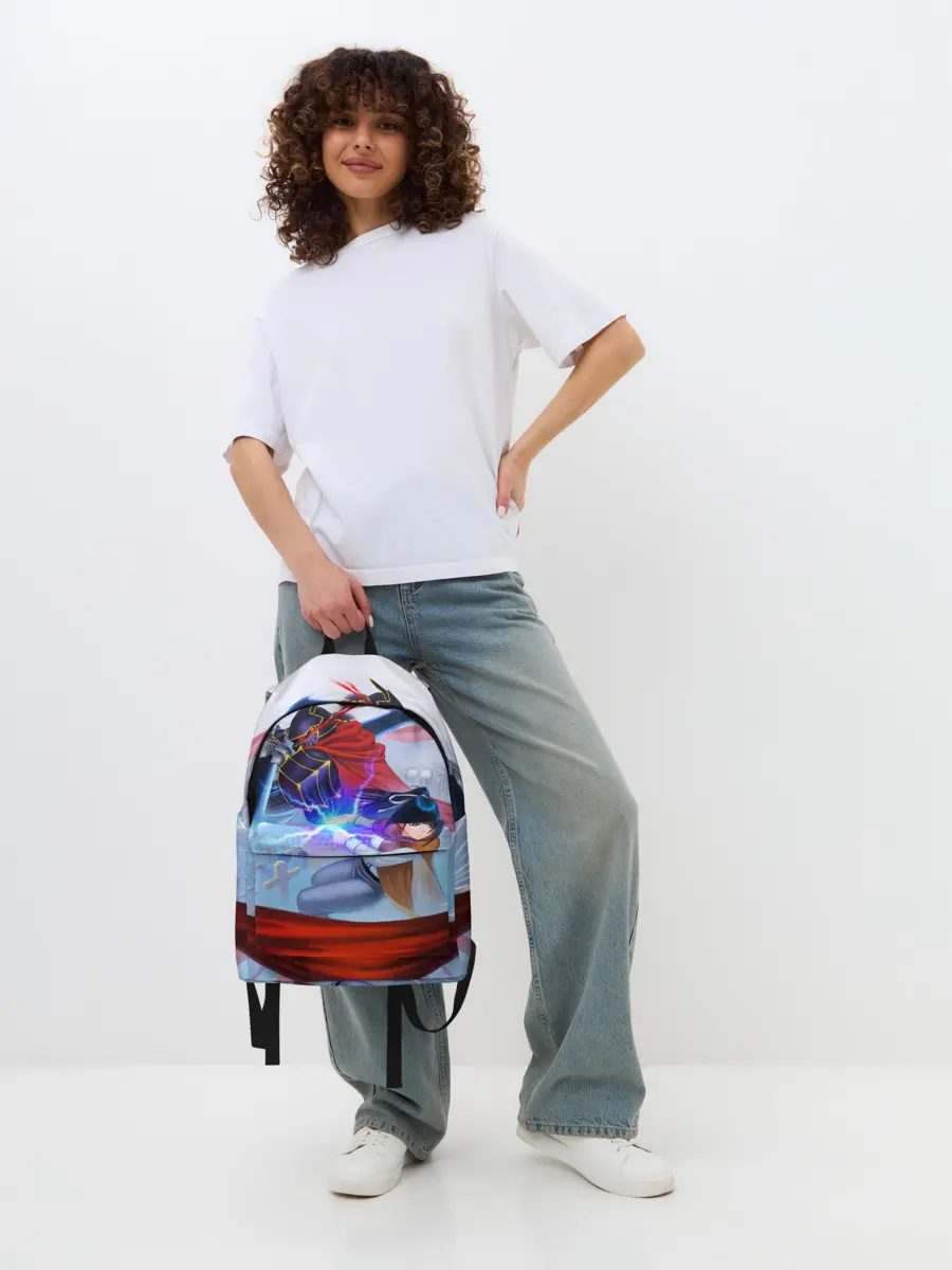 Рюкзак джинсовый / Narberal и Ainz Ooal Gown