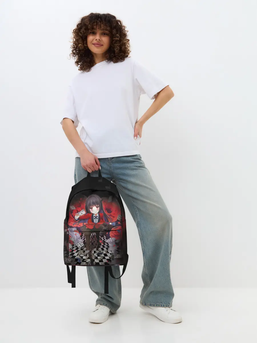 Рюкзак джинсовый / Kakegurui шахматная доска