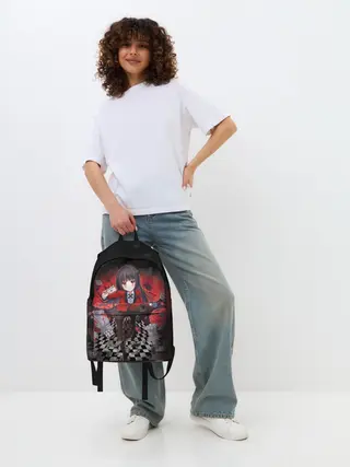 Рюкзак джинсовый / Kakegurui шахматная доска