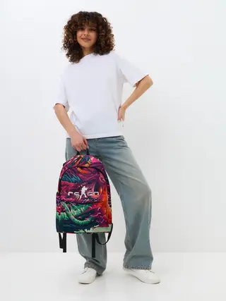 Рюкзак джинсовый / CS GO hyper beast skin