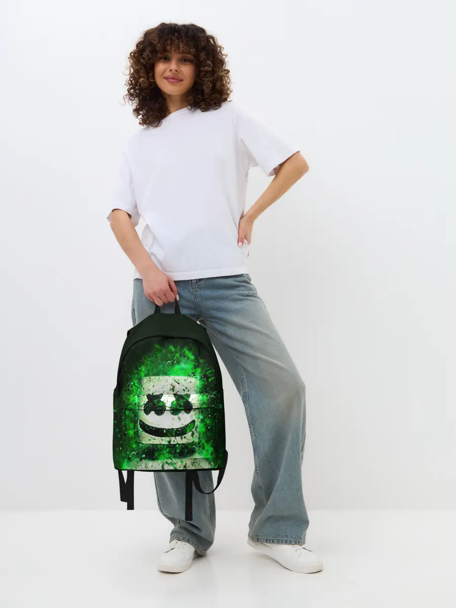 Рюкзак джинсовый / Marshmello