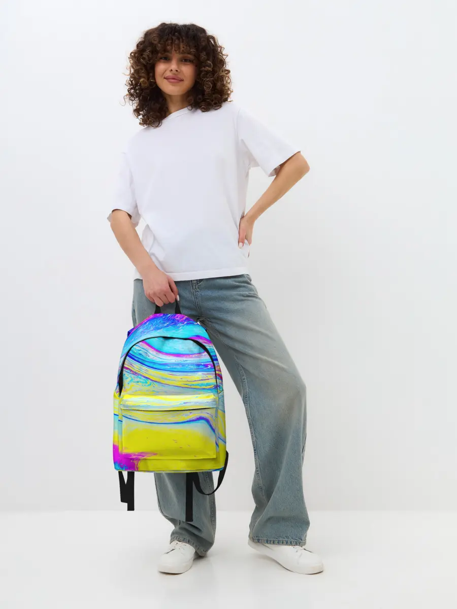 Рюкзак джинсовый / Разводы красок