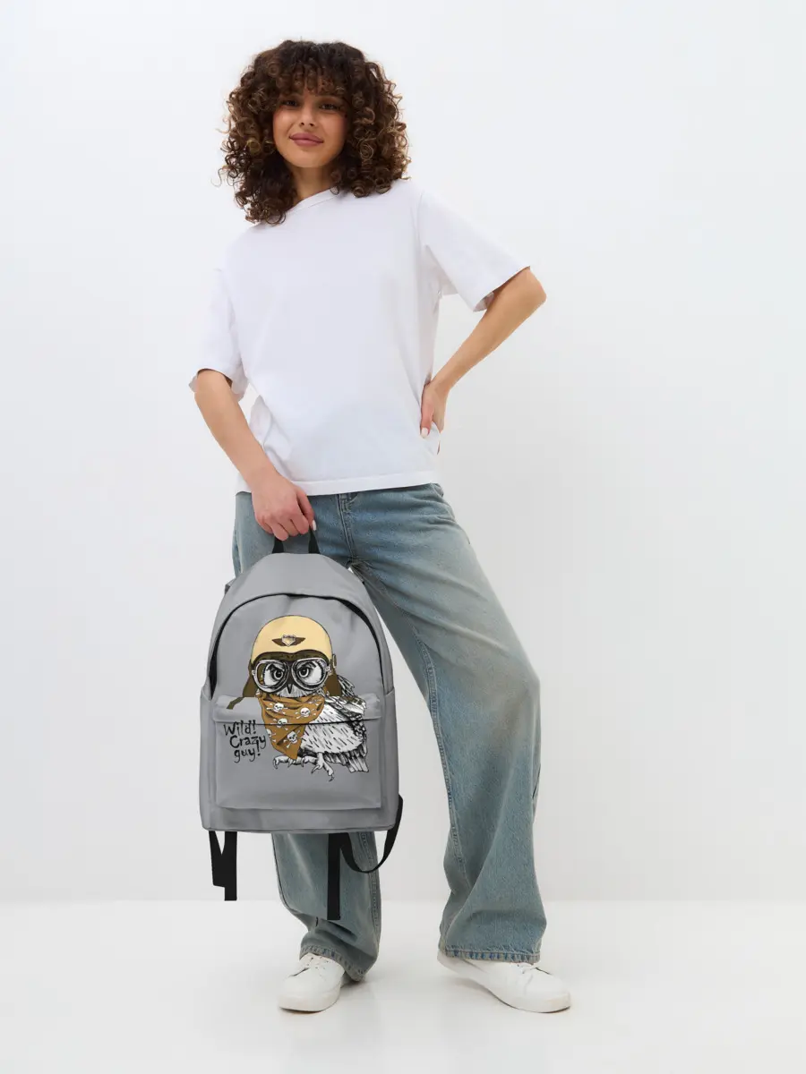 Рюкзак джинсовый / Wild! Сrazy guy!