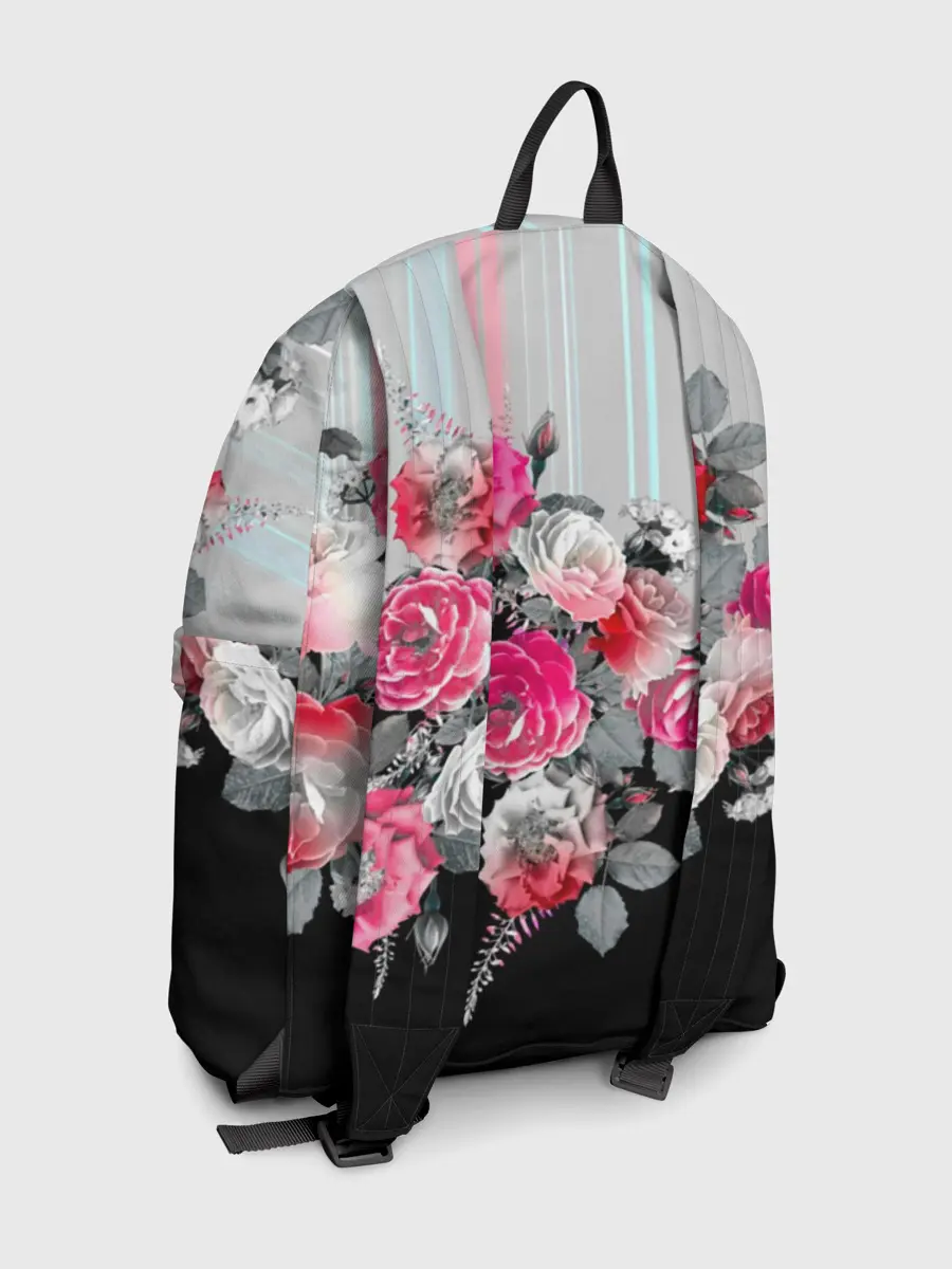 Рюкзак джинсовый / Розы