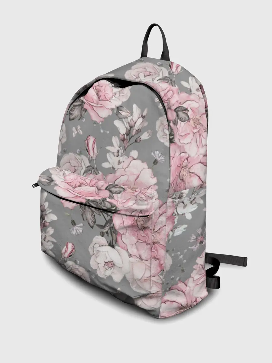 Рюкзак джинсовый / Розовые розы