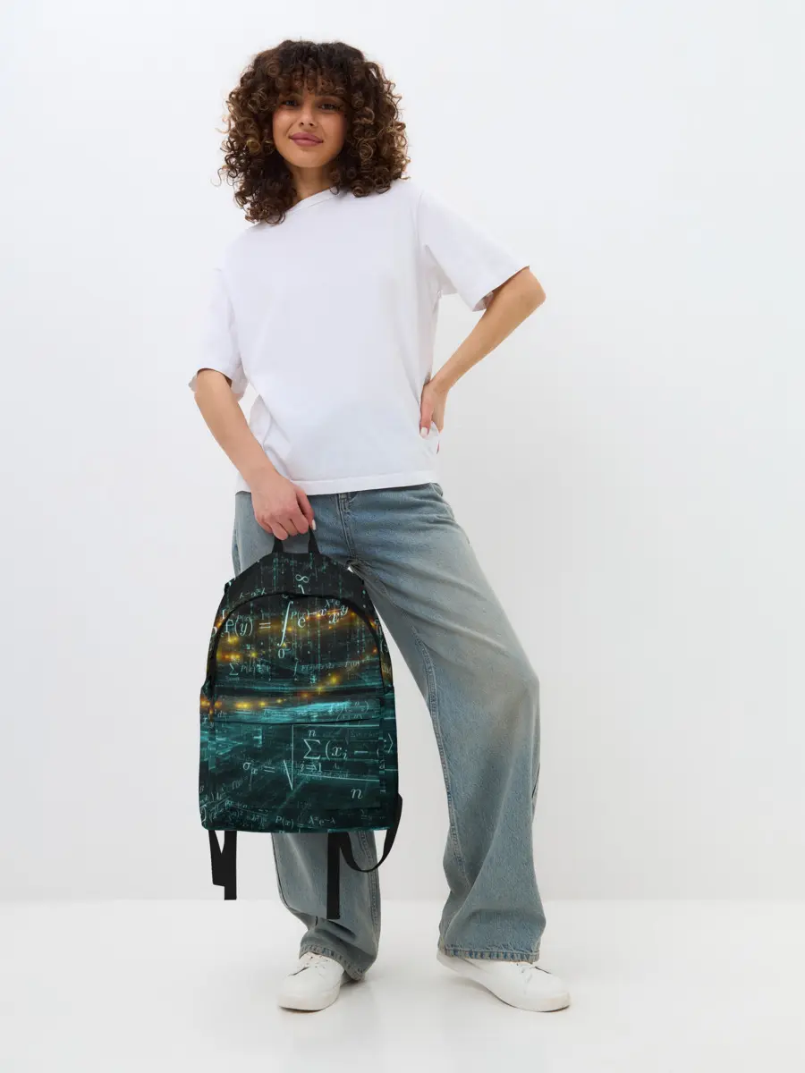 Рюкзак джинсовый / Формулы в пространстве