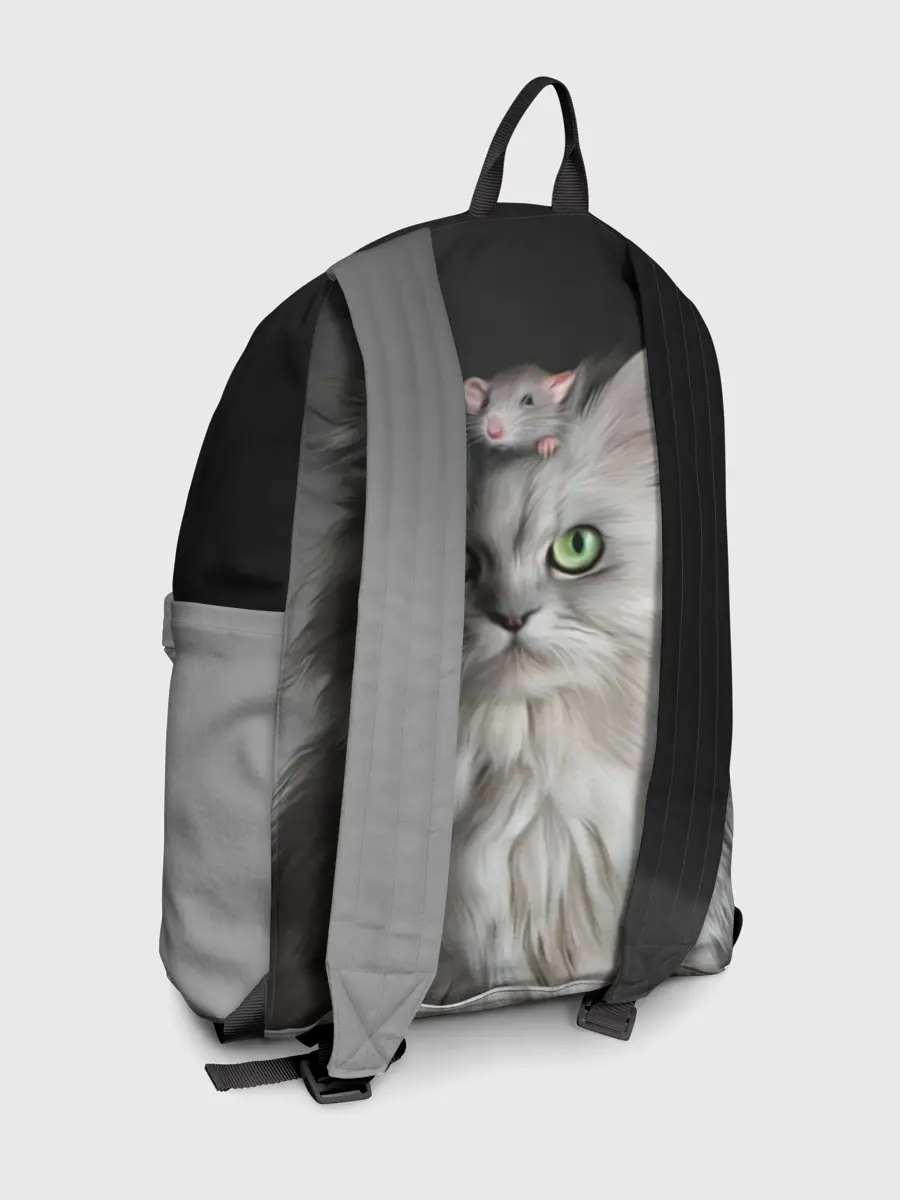 Рюкзак джинсовый / Кот и мышка