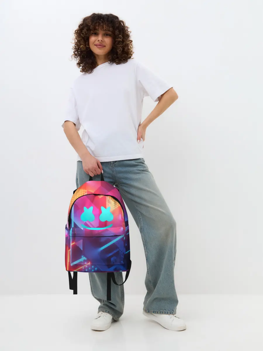 Рюкзак джинсовый / Marshmello