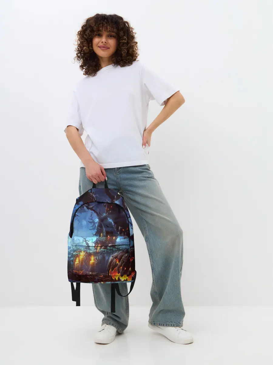 Рюкзак джинсовый / Хэллоуин