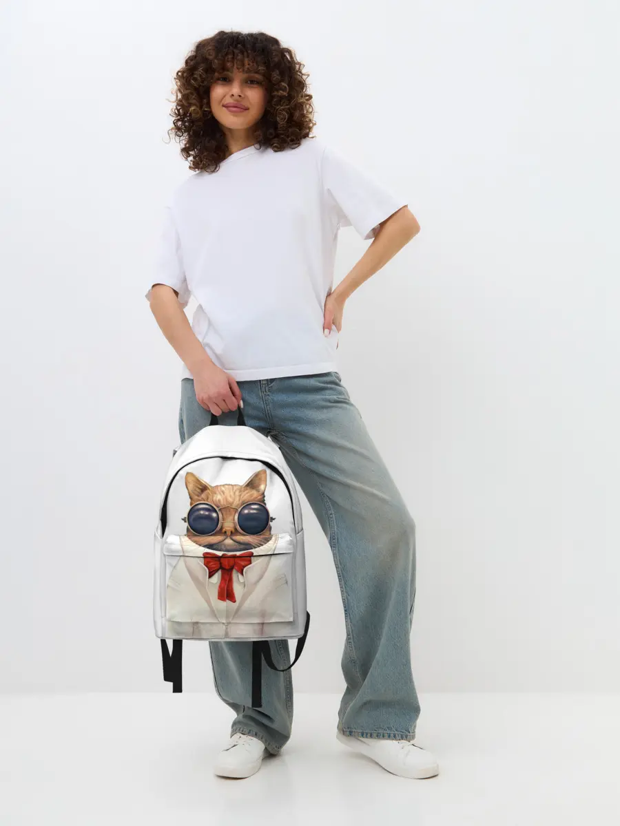 Рюкзак джинсовый / Кот
