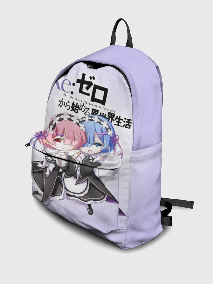 Рюкзак джинсовый / Re:Zero. Рем и Рам