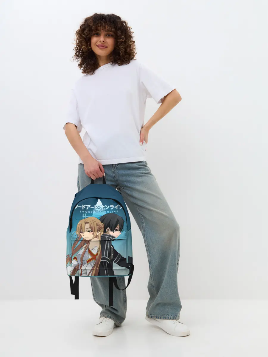 Рюкзак джинсовый / Мастера меча онлайн