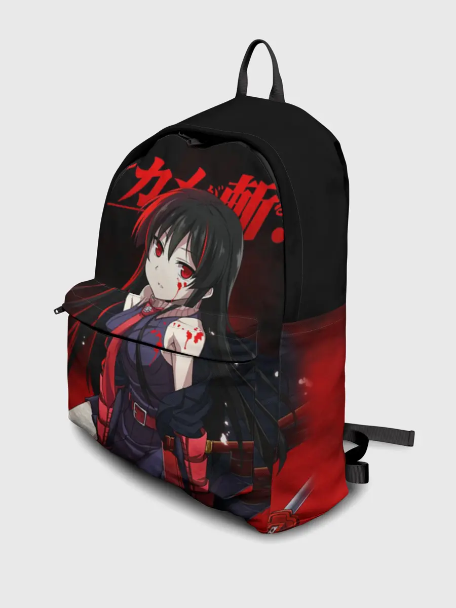 Рюкзак джинсовый / Акаме в красной дымке