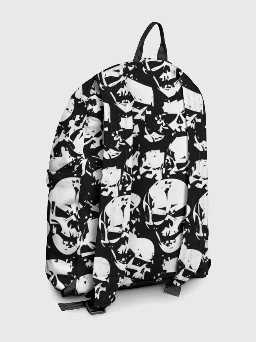 Рюкзак джинсовый / черепа